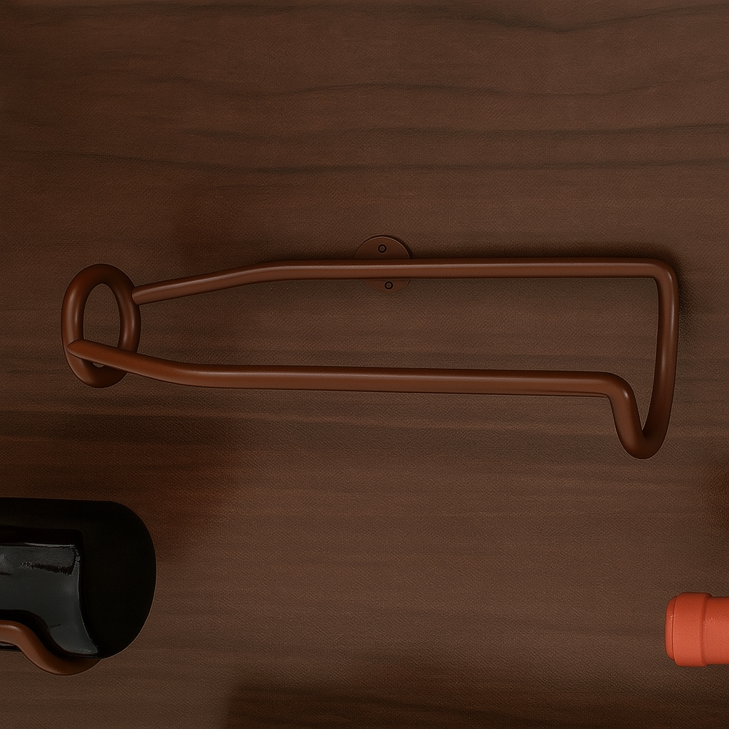 5 pcs Set Elegant Wall Mounted Iron Wine Rack Storage