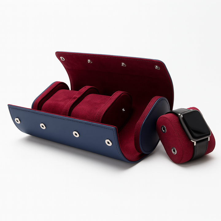 Triple Slot Organizer and Snap Closure for Watches