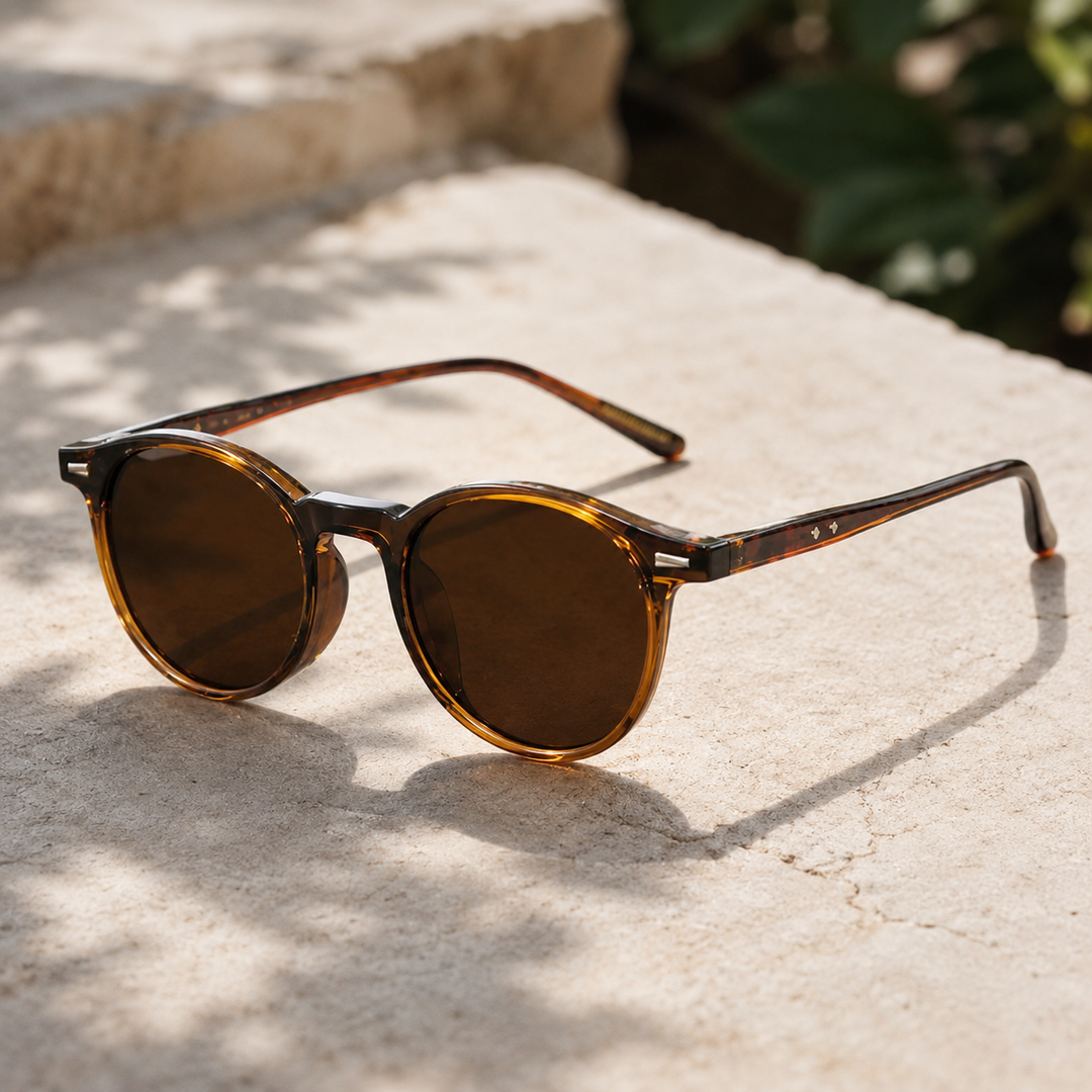 Ronde Zonnebril Gepolariseerd – UV400 Retro look