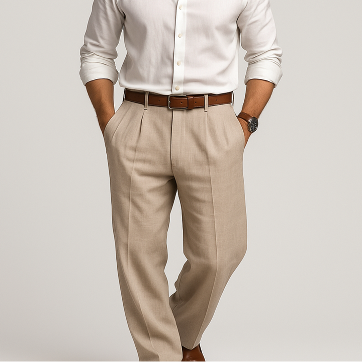 Men’s Cotton-Linen Casual Trousers – Relaxed Elegance for Everyday Comfort