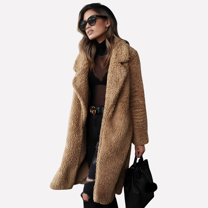 Women’s Long Teddy Coat