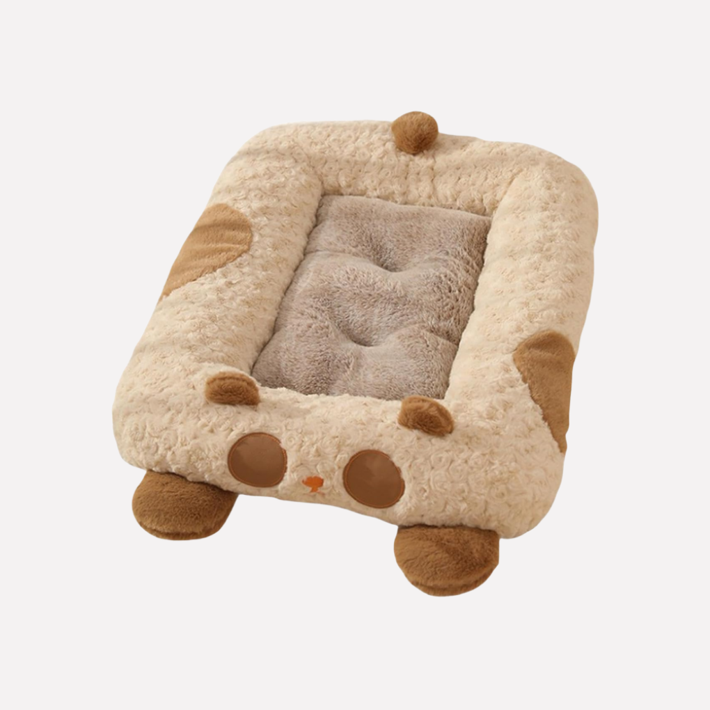 Plush Curled Nest Dog Bed