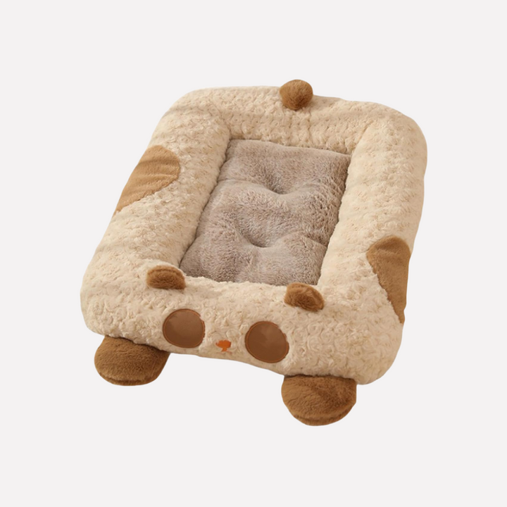 Plush Curled Nest Dog Bed