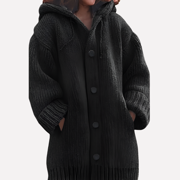 Women’s Hooded Cardigan with Long Cut