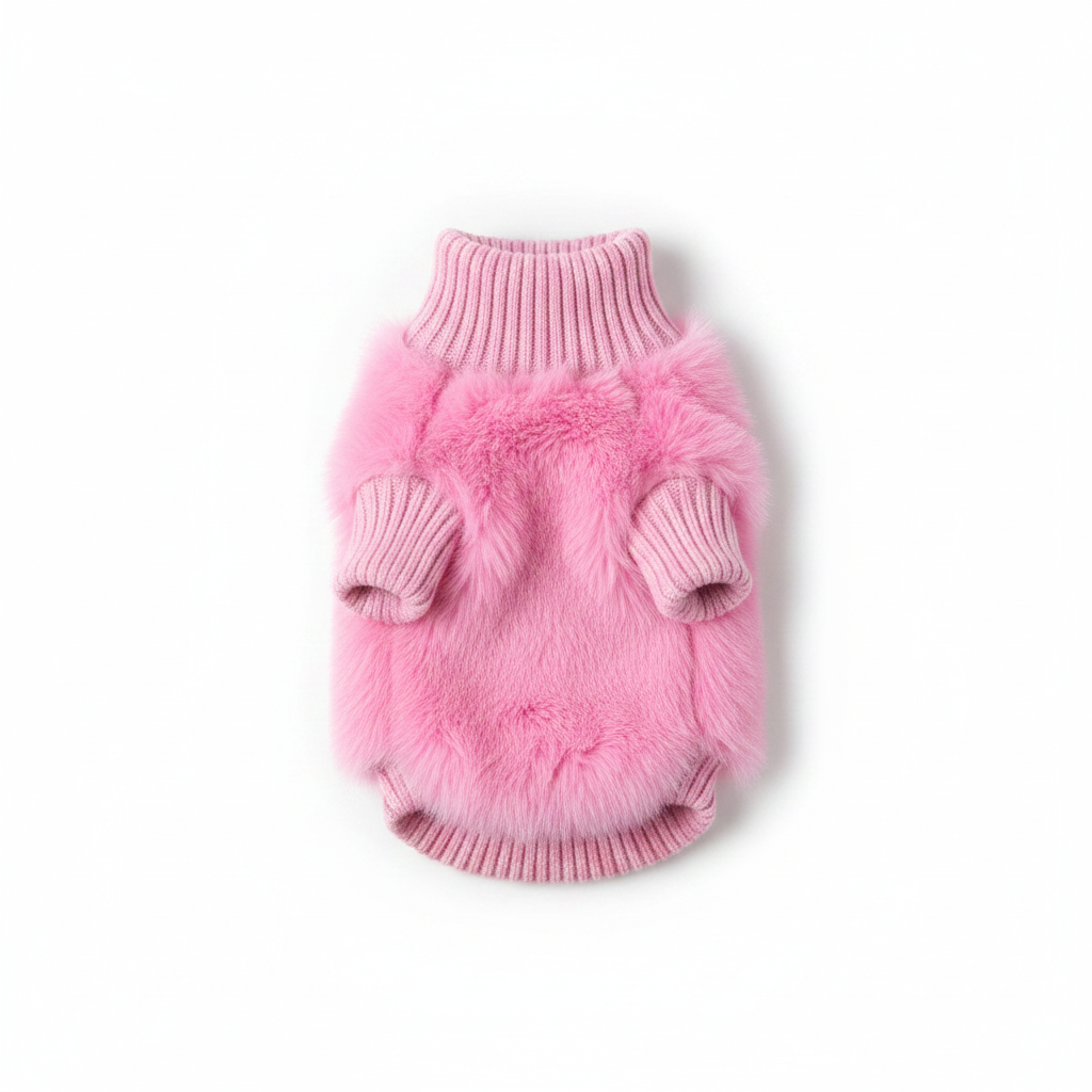 Soft Fluffy Turtleneck Knit Dog Jumper