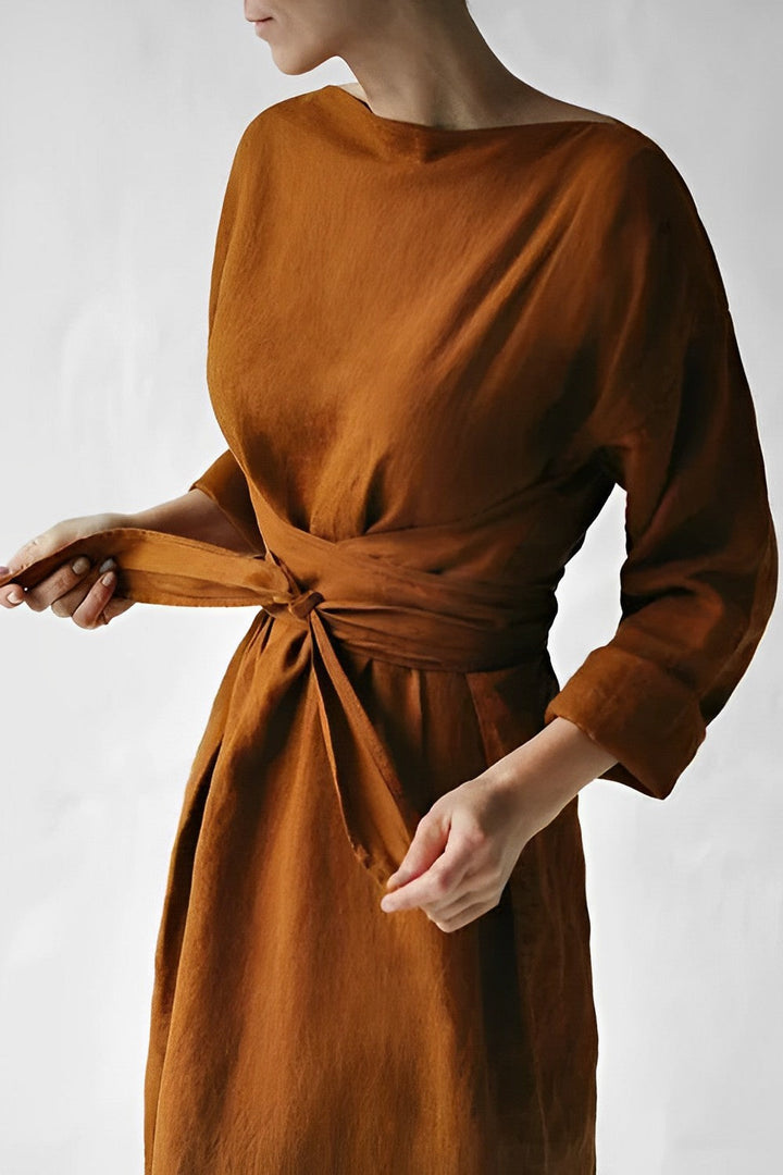 Stylish Maxi Dress with Bow Detail