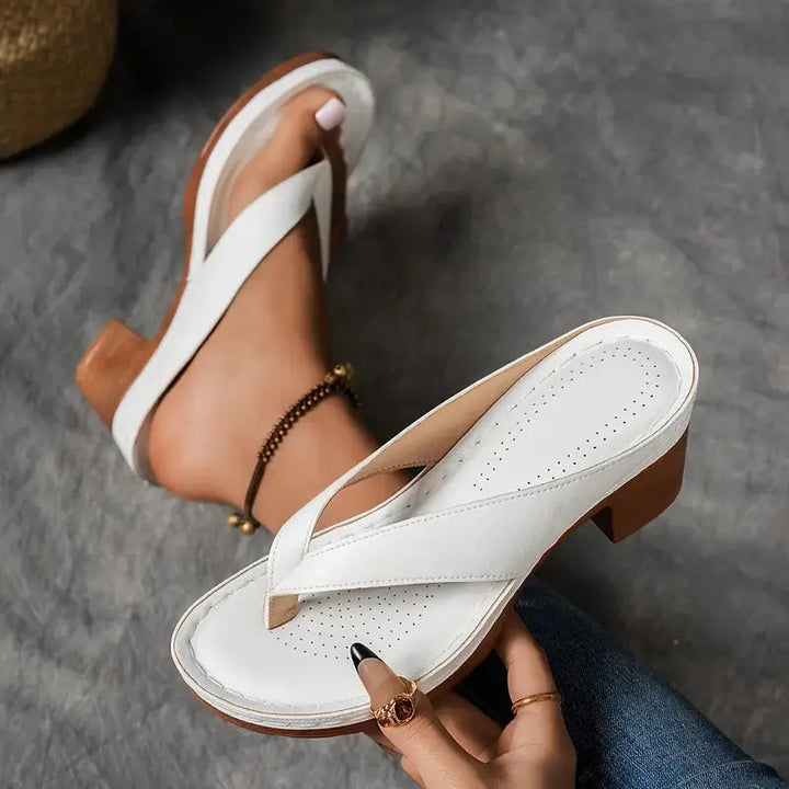 Orthopedic Slip‑On Sandal Heels