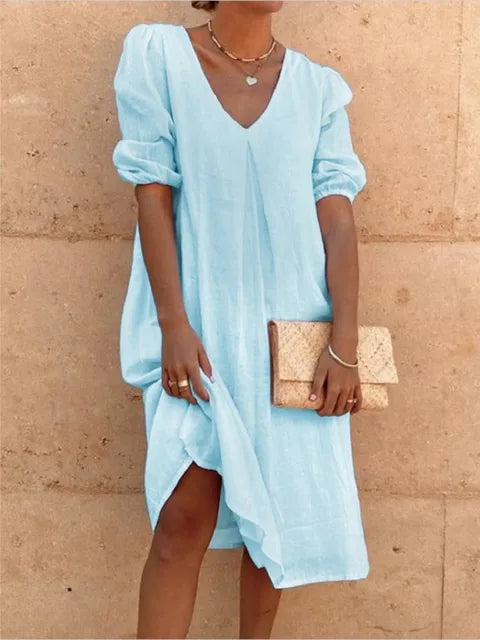 Fanny – Women's Elegant Casual Midi Dress | Summer Sophistication