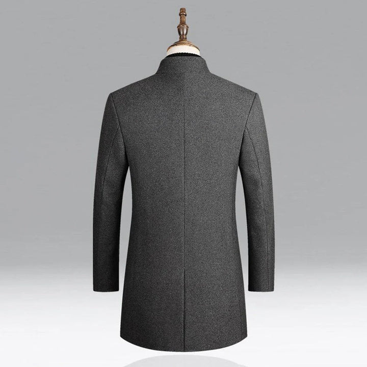 Men’s Elegant Wool Classic Coat Timeless Formal Layer