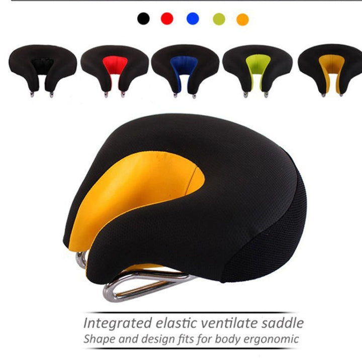 Bicycle Saddle | Noseless, Ergonomic | Generous Foam Padding | Ridora