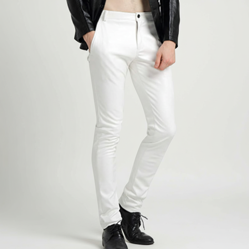 Faux Leather Men's Pants - Oscar