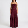 Elegant Floral Lace Evening Dress