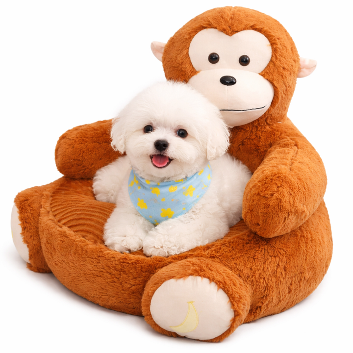 Animal-Shaped Dog Bed – Cute Plush Pet Bed for Dogs