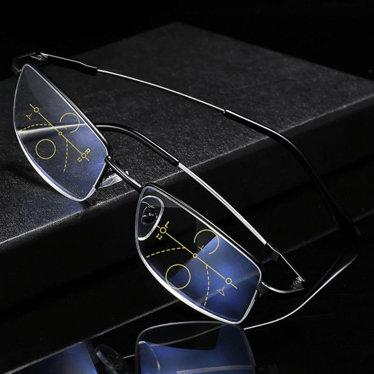 Smart Progressive Reading Glasses with Adaptive Multi-Zone Lenses