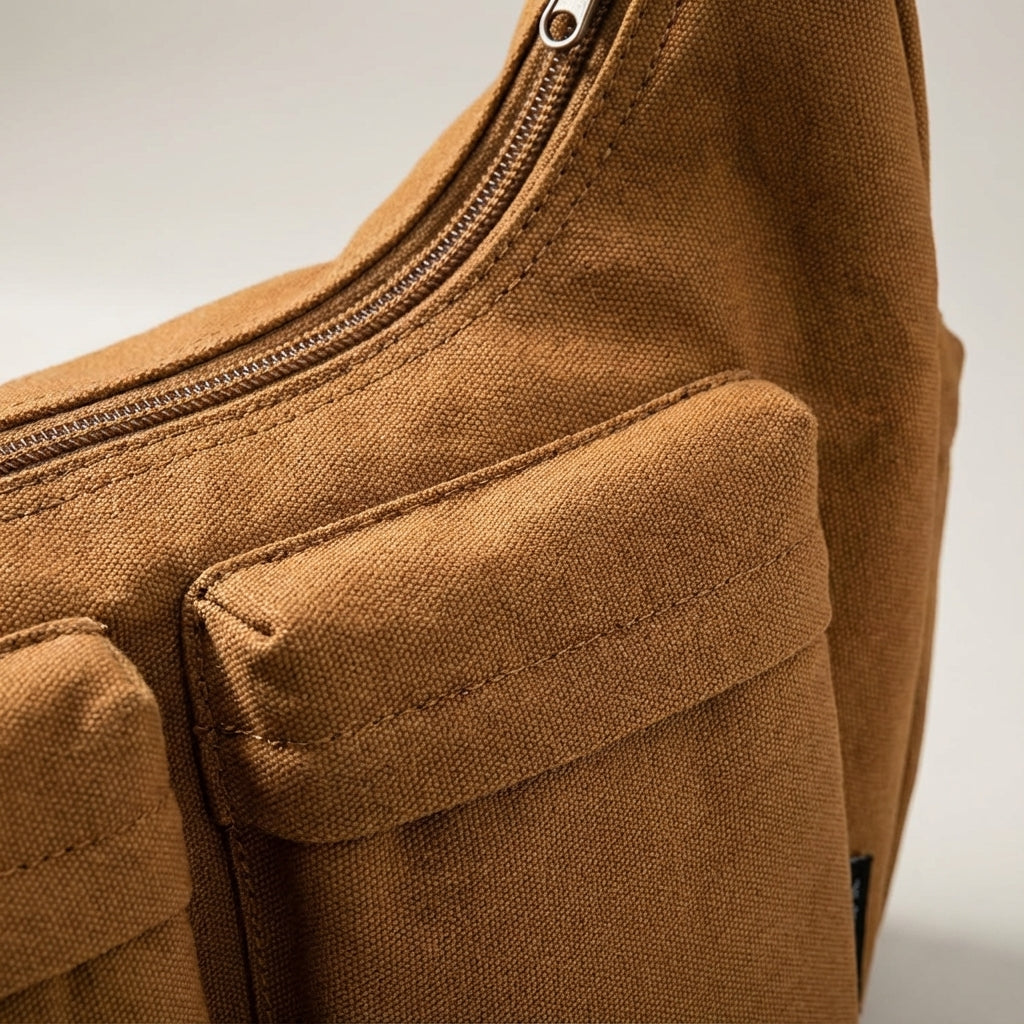Large Canvas Crossbody Bag - UrbanLoom