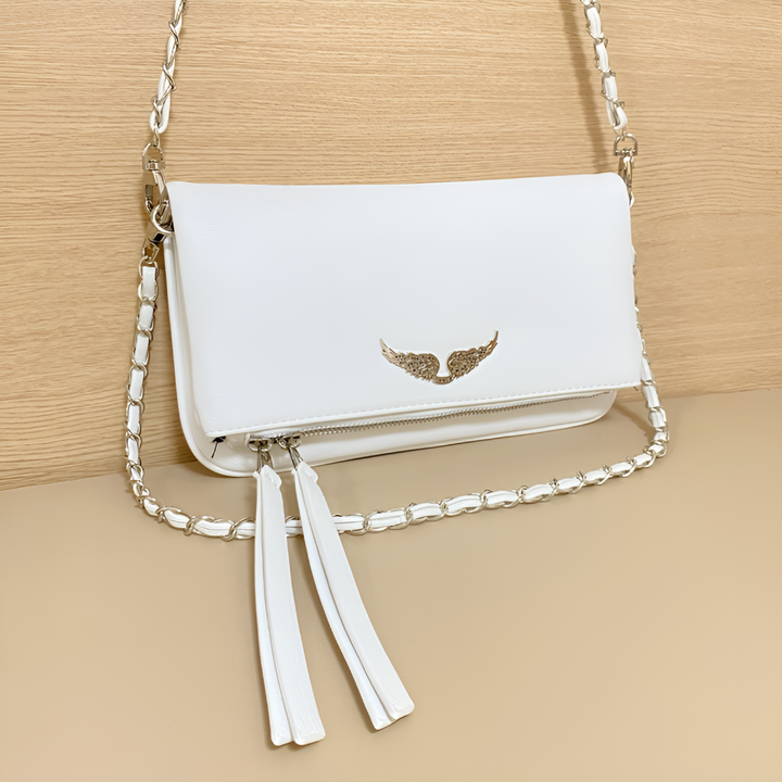 Elegant Leather Bag with Chain Strap