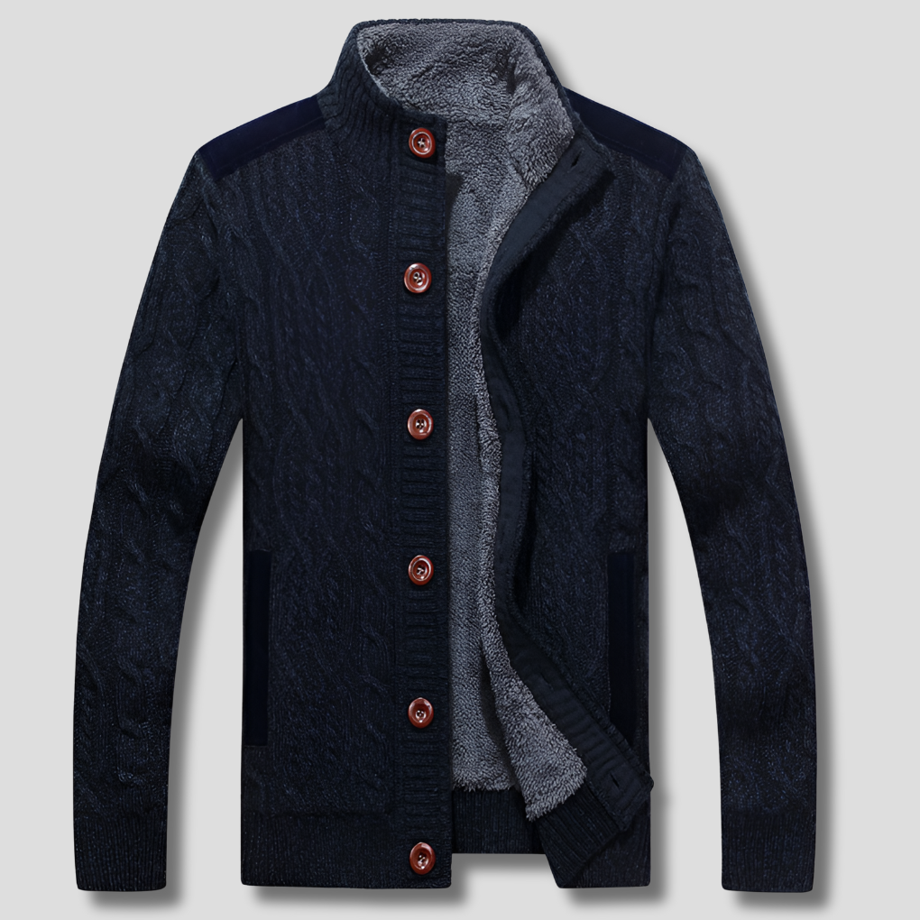 Men’s Plush-Lined Cardigan