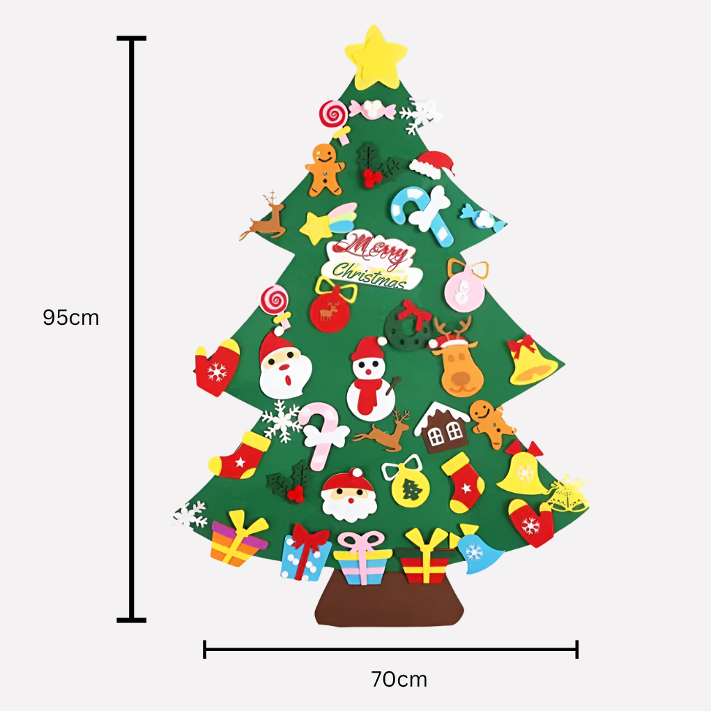 Felt Montessori Christmas Tree