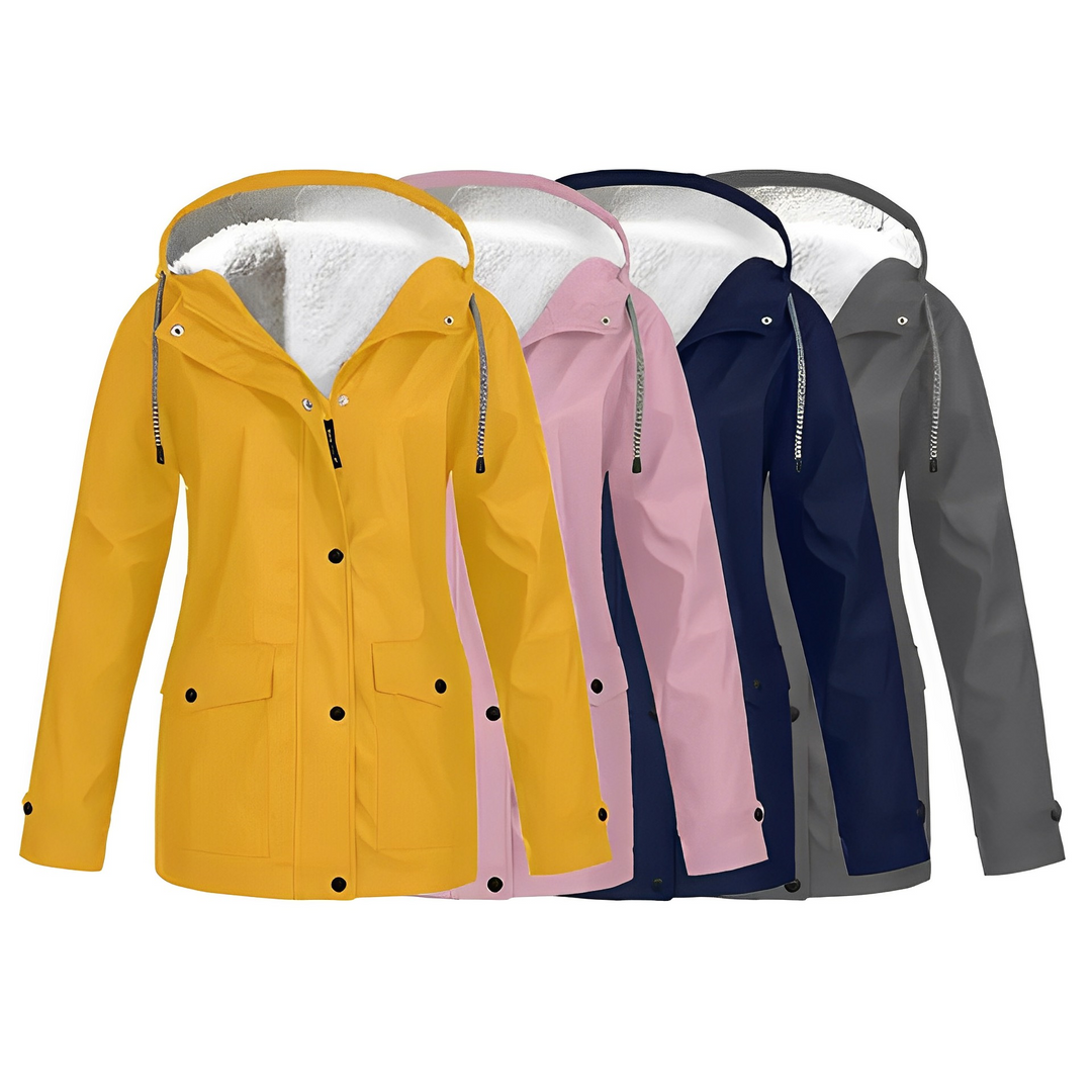 Fleece-Lined Women's Raincoat - WarmWarder