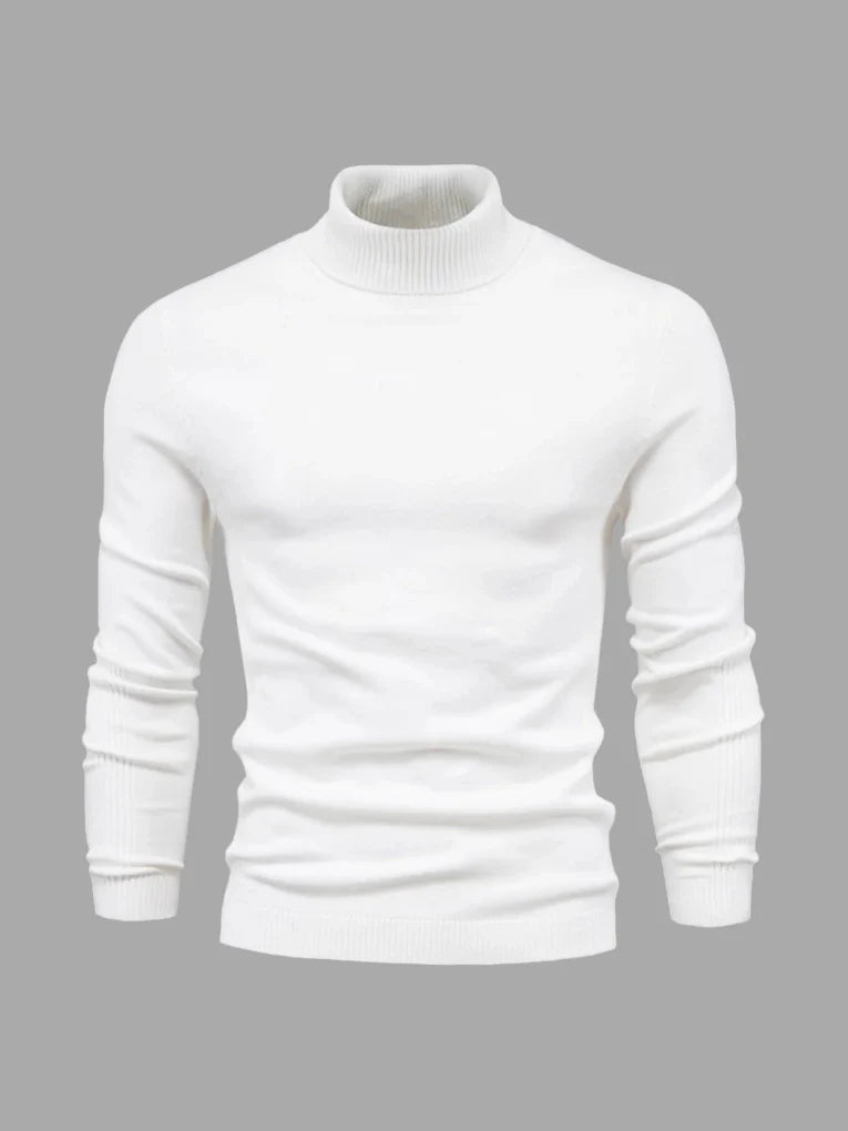 Men's Turtleneck Sweater – Washable and Versatile