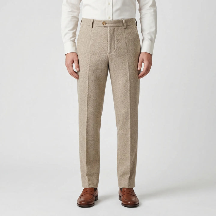 Herringbone Slim-Cut Pants - Martin