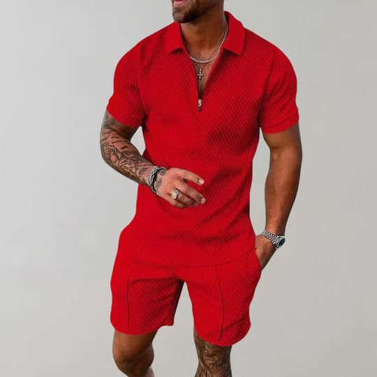 Two-Piece Summer Set for Men Casual Comfort Designed for Summer Days