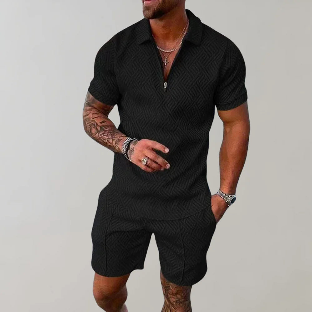 Two-Piece Summer Set for Men Casual Comfort Designed for Summer Days