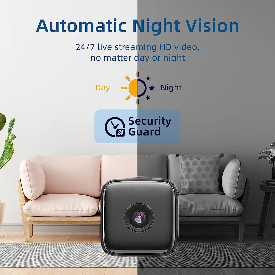 Indoor Camera | Night Vision & Motion Detection | Wi-Fi Access
