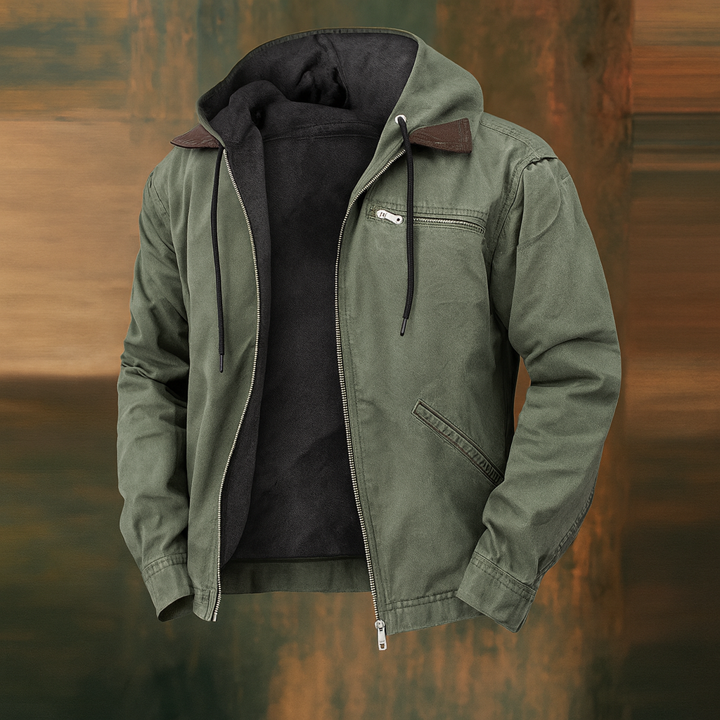 Men's Winter Bomber Jacket - Insulated and Modern