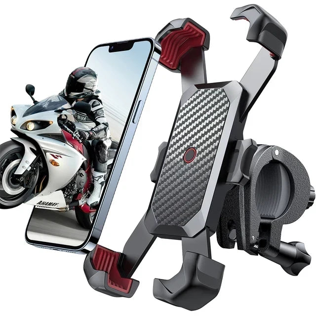 Shockproof Smartphone Holder for Bicycle and Motorcycle with 360° Rotation