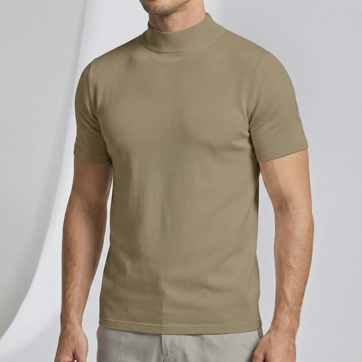Short-Sleeved Stand-Collar T-Shirt - Riccardo