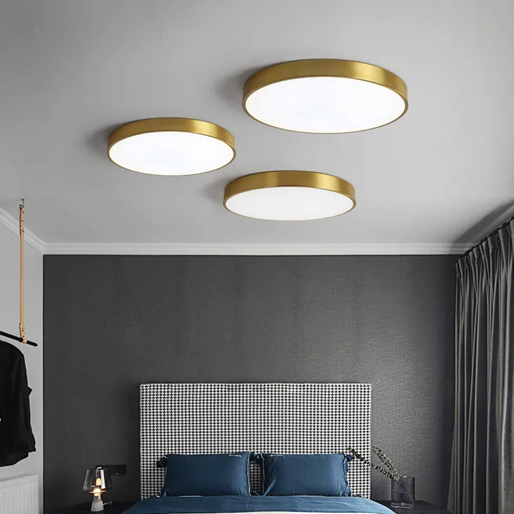 Round LED Ceiling Lamp with Metal Frame
