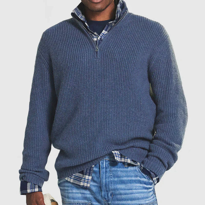 Men's Wool Half-Zip Sweater