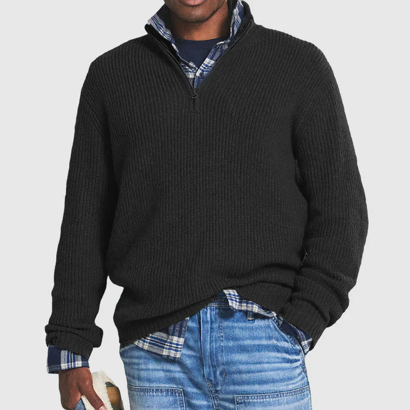 Men's Wool Half-Zip Sweater