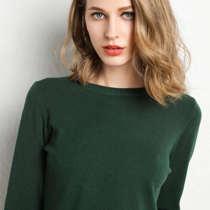 Long-Sleeved Crew-Neck Sweater - Katrin