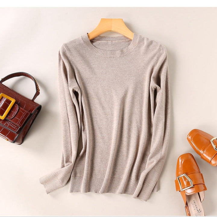 Long-Sleeved Crew-Neck Sweater - Katrin