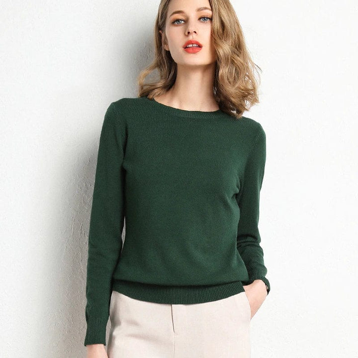 Long-Sleeved Crew-Neck Sweater - Katrin