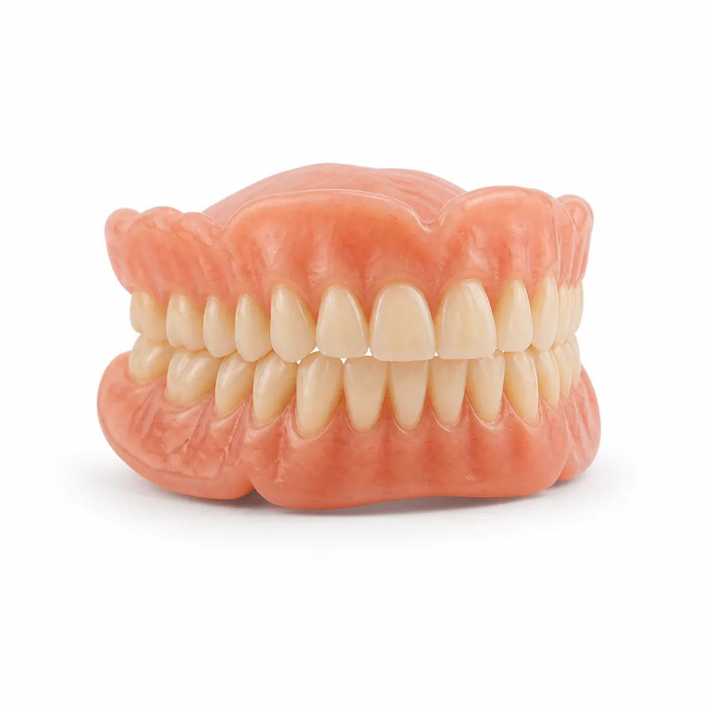 Denture kit — heat-molded, custom fit, no adhesive needed