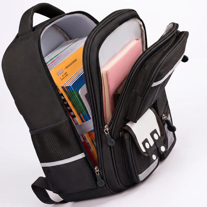 Multi-Compartment School Rucksack with Capybara Theme - Viyora