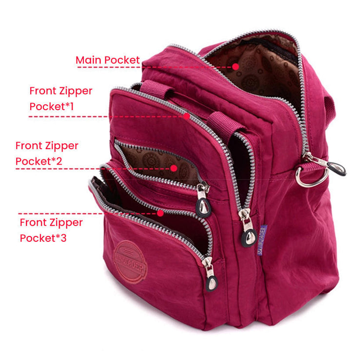 Water-resistant Multifunctional Crossbody Bag Versatile Elegance for Everyday Use