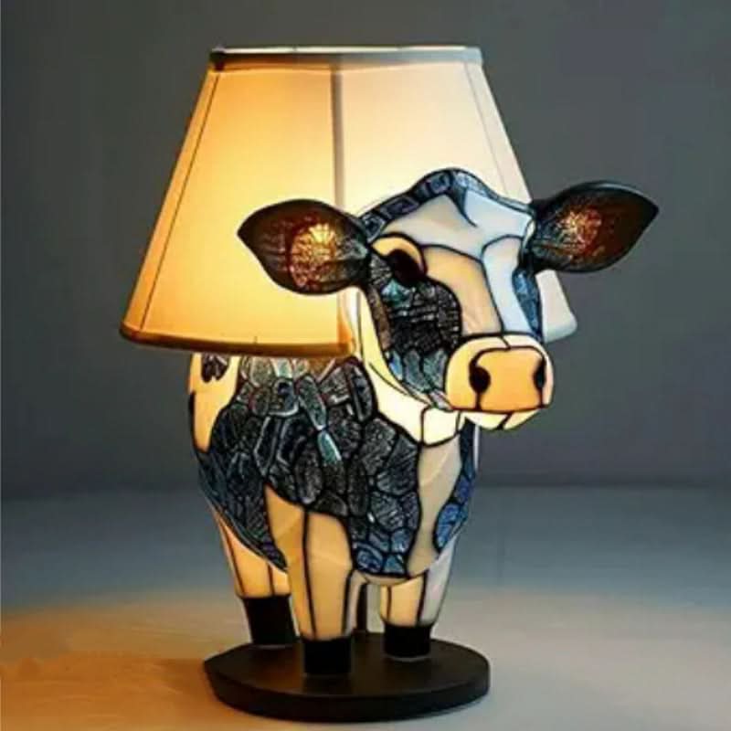 Warm-glow dog breed night light, 6 inch, USB-powered light with in-line switch