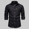 Men’s Long-Sleeve Denim Shirt