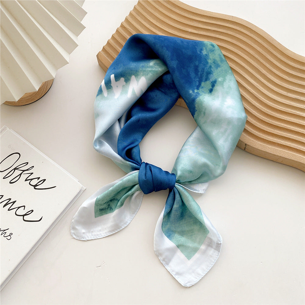 Women's Satin Printed Scarf