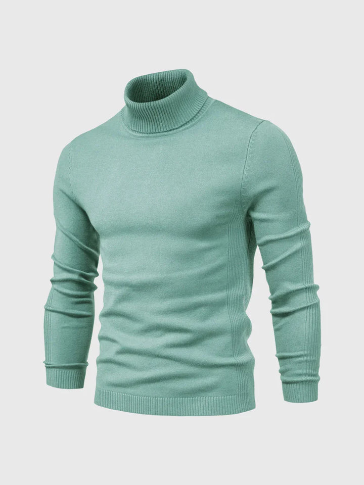 Men's Turtleneck Sweater – Washable and Versatile