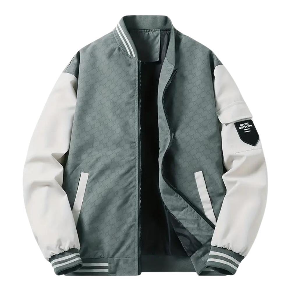 Casual Slim-Fit Baseball Jacket for Men