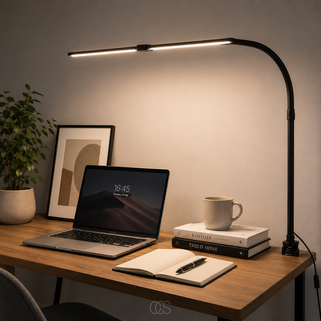 Dimmable Desk Lamp - 3 Light Colors & Adjustable Design