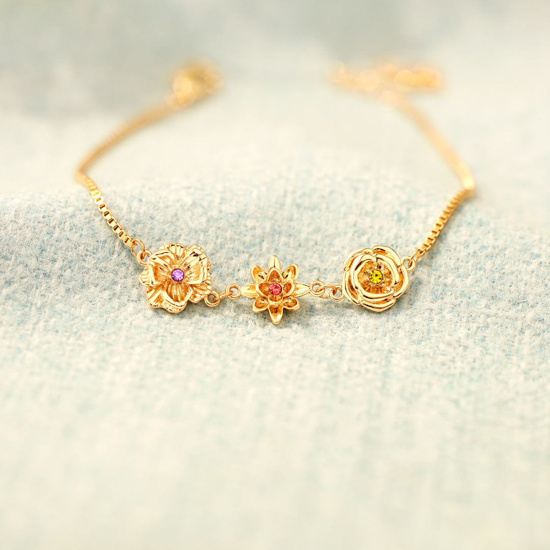 Birth Flower Bracelet – One Flower per Child
