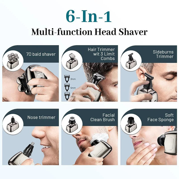 Head and Body Shaver - Waterproof & LED