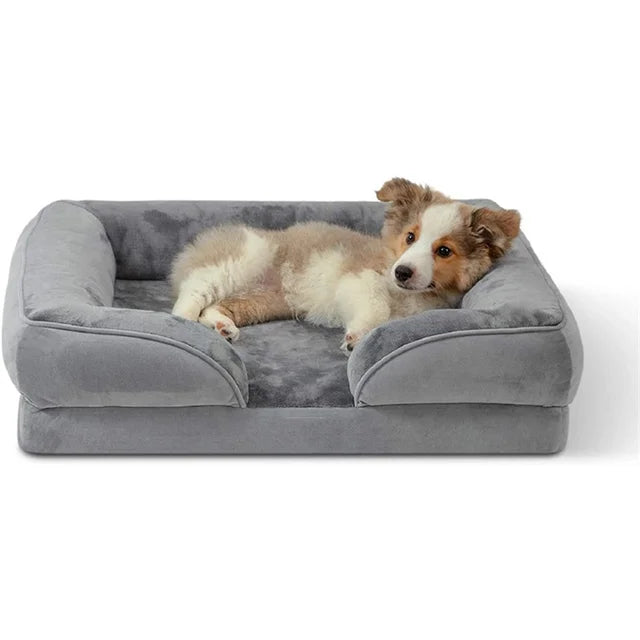 Orthopedic Comfort Dog Bed in Gray - Max