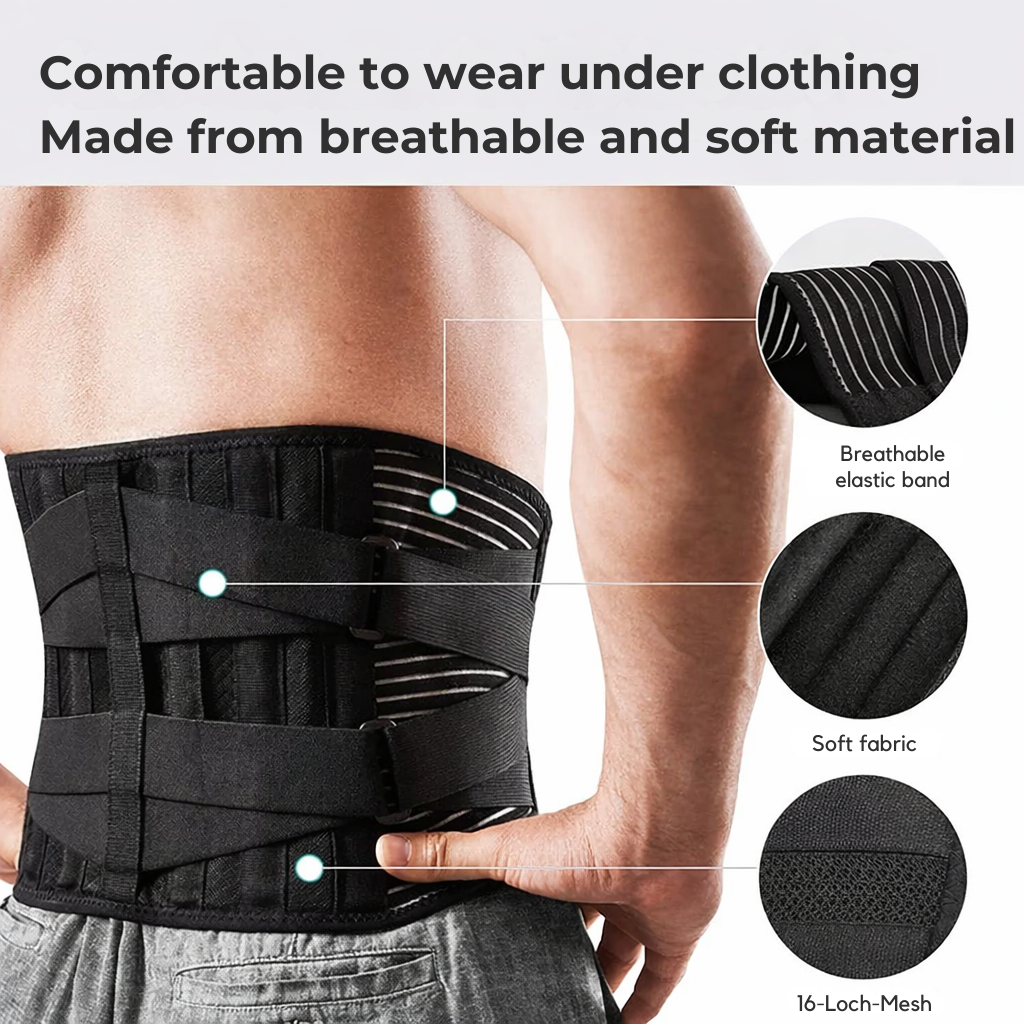 Lumbar support belt | 360-degree back stabilization
